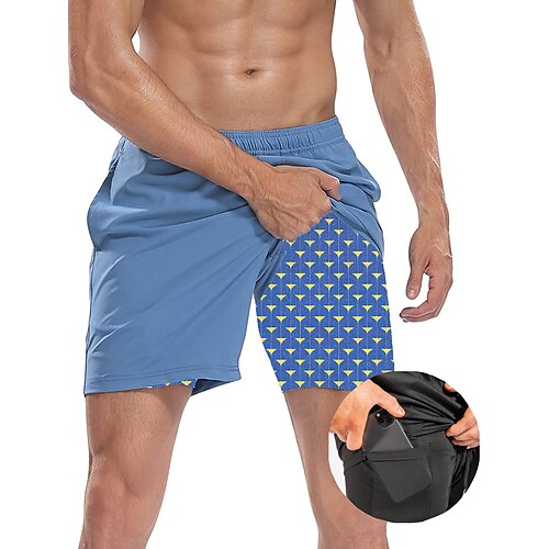 Men's Running Shorts Side Pockets 2 in 1 Shorts Athletic Athleisure Breathable Quick Dry Soft Fitness Gym Workout Running Sportswear Activewear Dark Navy Blue Light Blue / Micro-elastic
Men's Running Shorts Side Pockets 2 in 1 Shorts Athletic Athleisure Breathable Quick Dry Soft Fitness Gym Workout Running Sportswear Activewear Dark Navy Blue Light Blue / Micro-elastic