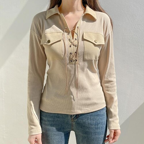 Retro Style Cross-Tie Lapel Sweater 2022 Autumn New Pocket Slim Slim Long-Sleeved Casual Top
Retro Style Cross-Tie Lapel Sweater 2022 Autumn New Pocket Slim Slim Long-Sleeved Casual Top