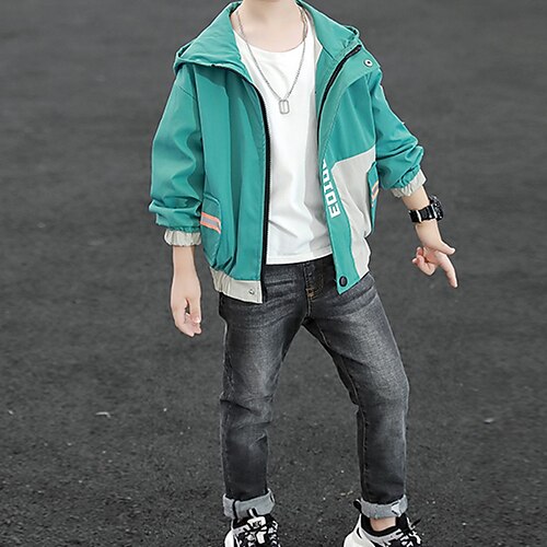 Kids Boys Parka Outerwear Solid Color Long Sleeve Pocket Coat School Punk Cool Green Black Fall Spring 7-13 Years
Kids Boys Parka Outerwear Solid Color Long Sleeve Pocket Coat School Punk Cool Green Black Fall Spring 7-13 Years