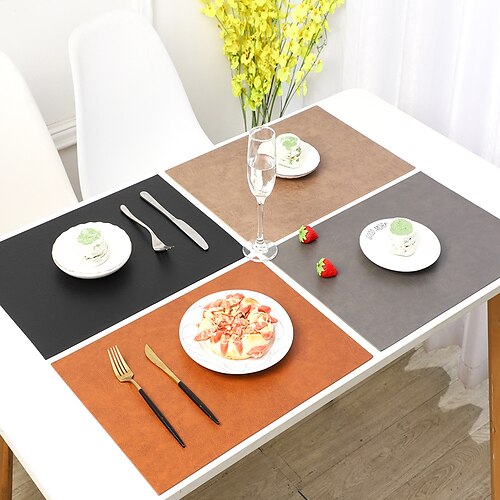 solid color double-layer leather table mat nordic ins wind and heat-proof household waterproof and oil-proof table mat hotel supplies mat
solid color double-layer leather table mat nordic ins wind and heat-proof household waterproof and oil-proof table mat hotel supplies mat