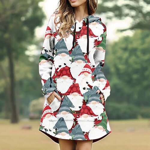 Santa Claus Masquerade Hoodie Women's Christmas Christmas Carnival Masquerade Adults' Christmas New Year Eve Polyester Top
Santa Claus Masquerade Hoodie Women's Christmas Christmas Carnival Masquerade Adults' Christmas New Year Eve Polyester Top