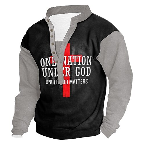 Men's Sweatshirt Green Blue Yellow Red Standing Collar Henley Cross 3D Print Casual 3D Print 3D Print Casual Spring Fall Winter Clothing Apparel Hoodies Sweatshirts
Men's Sweatshirt Green Blue Yellow Red Standing Collar Henley Cross 3D Print Casual 3D Print 3D Print Casual Spring Fall Winter Clothing Apparel Hoodies Sweatshirts