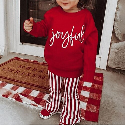 2 Pieces Toddler Girls' Letter Skirt & Shirt Set 3/4 Length Sleeve Active Outdoor 3-7 Years Winter Red
2 Pieces Toddler Girls' Letter Skirt & Shirt Set 3/4 Length Sleeve Active Outdoor 3-7 Years Winter Red