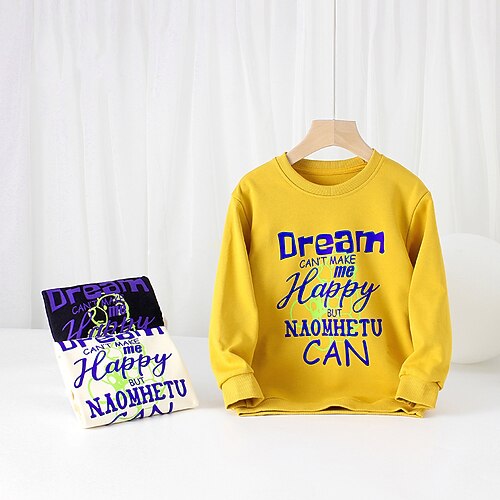 Kids Boys Sweatshirt Pullover Cartoon Letter Long Sleeve Children Top Casual Sweatshirt Fashion Daily Black Yellow Beige Winter 7-13 Years
Kids Boys Sweatshirt Pullover Cartoon Letter Long Sleeve Children Top Casual Sweatshirt Fashion Daily Black Yellow Beige Winter 7-13 Years