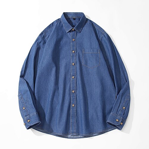 Men's Shirt Jeans Shirt Button Up Shirt Denim Shirt Chambray Shirt Plain Turndown Black Yellow Army Green Navy Blue Blue Casual Daily Long Sleeve Button-Down Clothing Apparel Cotton Fashion
Men's Shirt Jeans Shirt Button Up Shirt Denim Shirt Chambray Shirt Plain Turndown Black Yellow Army Green Navy Blue Blue Casual Daily Long Sleeve Button-Down Clothing Apparel Cotton Fashion