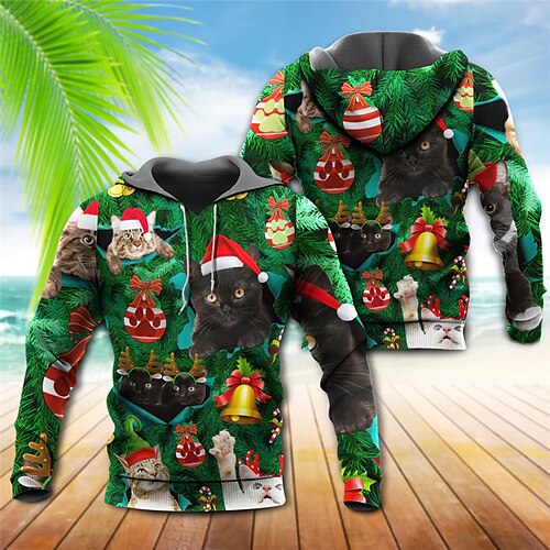 Men's Pullover Hoodie Sweatshirt Green Blue Hooded Cat Snowman Graphic Prints Print Christmas Daily Sports 3D Print Basic Streetwear Designer Spring & Fall Clothing Apparel Hoodies Sweatshirts
Men's Pullover Hoodie Sweatshirt Green Blue Hooded Cat Snowman Graphic Prints Print Christmas Daily Sports 3D Print Basic Streetwear Designer Spring & Fall Clothing Apparel Hoodies Sweatshirts