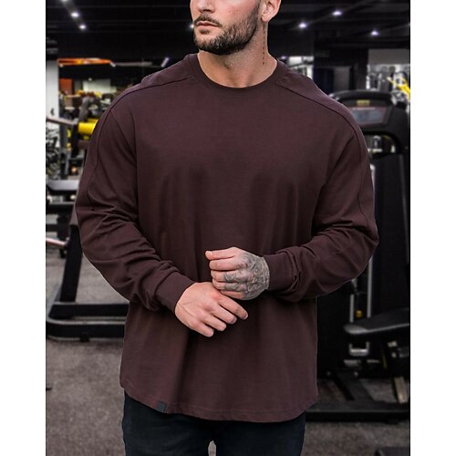 Men's Workout Shirt Running Shirt Long Sleeve Top Athletic Athleisure Cotton Breathable Soft Sweat wicking Running Jogging Training Sportswear Activewear Solid Colored Dark Grey Black Green
Men's Workout Shirt Running Shirt Long Sleeve Top Athletic Athleisure Cotton Breathable Soft Sweat wicking Running Jogging Training Sportswear Activewear Solid Colored Dark Grey Black Green