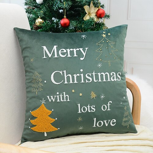 Christmas Throw Pillow Cover Embroidery Quality Pillow Case for Bedroom Livingroom Merry Christmas Cushion Cover
Christmas Throw Pillow Cover Embroidery Quality Pillow Case for Bedroom Livingroom Merry Christmas Cushion Cover