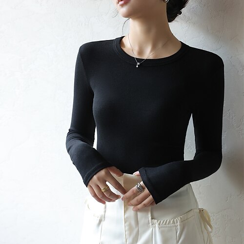 Women's T shirt Tee Patchwork Solid / Plain Color Classic Round Neck Regular Spring & Fall Dark Yellow Black Dark Coffee Dark Gray Grey
Women's T shirt Tee Patchwork Solid / Plain Color Classic Round Neck Regular Spring & Fall Dark Yellow Black Dark Coffee Dark Gray Grey