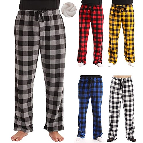 Men's Loungewear Flannel Pajama Pants Lounge Pants Grid / Plaid Warm Soft Home Bed Spa Flannel Warm Pocket Elastic Waist Winter Blue Yellow
Men's Loungewear Flannel Pajama Pants Lounge Pants Grid / Plaid Warm Soft Home Bed Spa Flannel Warm Pocket Elastic Waist Winter Blue Yellow