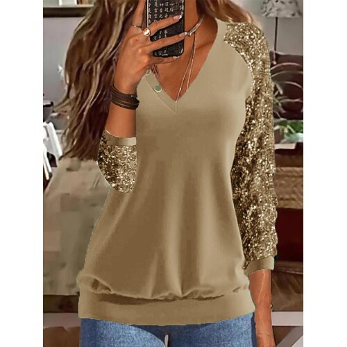 Women's Sweatshirt Pullover Basic Green Blue Yellow Solid Color Street V Neck Long Sleeve S M L XL 2XL 3XL
Women's Sweatshirt Pullover Basic Green Blue Yellow Solid Color Street V Neck Long Sleeve S M L XL 2XL 3XL