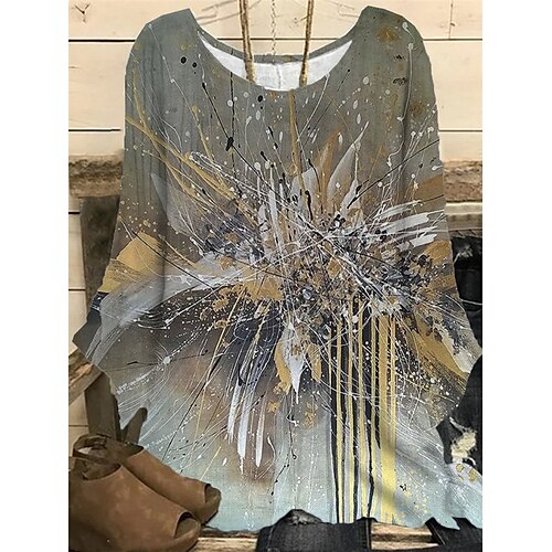 Women's Plus Size Tops Blouse Shirt Graphic Print Long Sleeve Crew Neck Casual Daily Going out Polyester Winter Fall khaki
Women's Plus Size Tops Blouse Shirt Graphic Print Long Sleeve Crew Neck Casual Daily Going out Polyester Winter Fall khaki