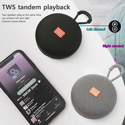 

TG352 Outdoor Portable Riding Wireless Bluetooth Speaker TWS Stereo Waterproof Subwoofer Pole Handsfree Call/FM/TF Card/U disk