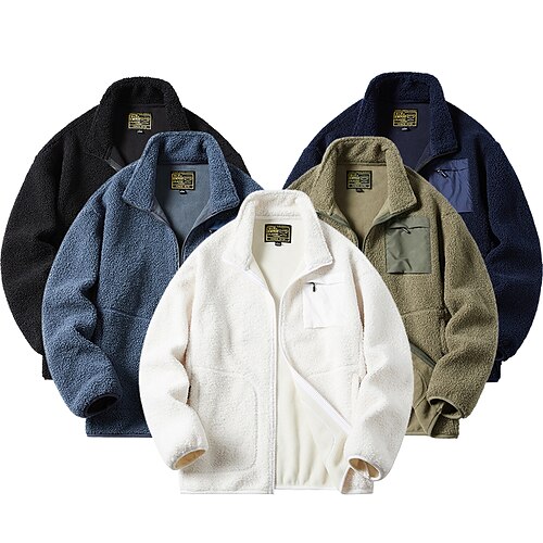 Men's Hiking Fleece Jacket Fleece Winter Outdoor Thermal Warm Windproof Breathable Lightweight Outerwear Teddy Coat Top Hunting Ski / Snowboard Fishing Creamy-white ArmyGreen Haze blue Black Navy Blue
Men's Hiking Fleece Jacket Fleece Winter Outdoor Thermal Warm Windproof Breathable Lightweight Outerwear Teddy Coat Top Hunting Ski / Snowboard Fishing Creamy-white ArmyGreen Haze blue Black Navy Blue