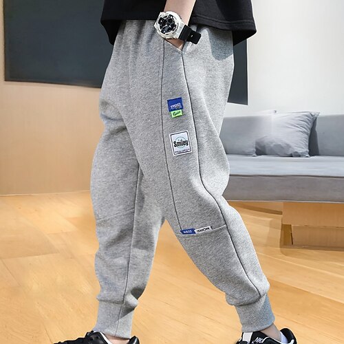Kids Boys Sweatpants Trousers Solid Color Keep Warm Pants Outdoor Cotton Sports Black Grey Mid Waist / Winter / Fall
Kids Boys Sweatpants Trousers Solid Color Keep Warm Pants Outdoor Cotton Sports Black Grey Mid Waist / Winter / Fall