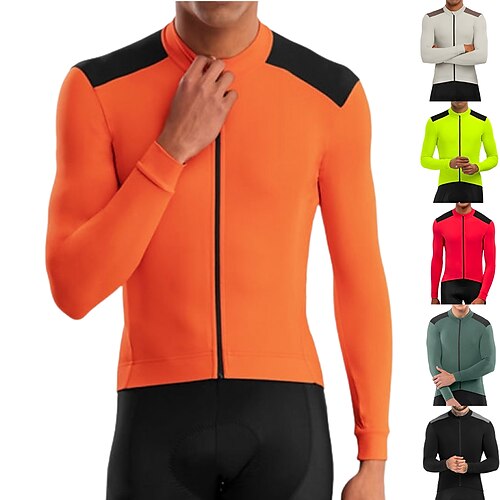 21Grams Men's Cycling Jersey Long Sleeve Bike Jersey Top with 3 Rear Pockets Mountain Bike MTB Road Bike Cycling Breathable Quick Dry Moisture Wicking Reflective Strips Black Green Yellow Color Block
21Grams Men's Cycling Jersey Long Sleeve Bike Jersey Top with 3 Rear Pockets Mountain Bike MTB Road Bike Cycling Breathable Quick Dry Moisture Wicking Reflective Strips Black Green Yellow Color Block