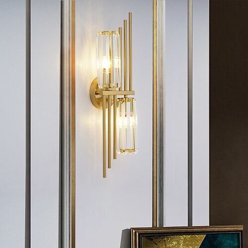 led vegglamper krystall vegglamper luksus gull vegglampe elegant veggfeste lampe dekorasjon belysning for soverom stue gang restaurant
led vegglamper krystall vegglamper luksus gull vegglampe elegant veggfeste lampe dekorasjon belysning for soverom stue gang restaurant
