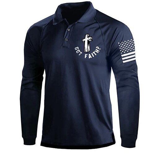 Men's Polo Shirt Golf Shirt Letter Graphic Prints Cross Turndown Green Black Blue Red Gray 3D Print Outdoor Street Long Sleeve Button-Down Print Clothing Apparel Fashion Casual Soft Breathable
Men's Polo Shirt Golf Shirt Letter Graphic Prints Cross Turndown Green Black Blue Red Gray 3D Print Outdoor Street Long Sleeve Button-Down Print Clothing Apparel Fashion Casual Soft Breathable