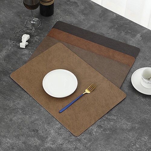 2022 new nordic western table mat waterproof wear-resistant oil-proof heat insulation table mat double-layer cowhide grain pu leather table mat
2022 new nordic western table mat waterproof wear-resistant oil-proof heat insulation table mat double-layer cowhide grain pu leather table mat