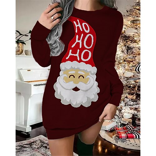 Women's Sweatshirt Dress Shift Dress Red Brown Long Sleeve Letter Print Winter Fall Autumn Fashion Christmas Daily Loose Fit 2022 S M L XL XXL 3XL
Women's Sweatshirt Dress Shift Dress Red Brown Long Sleeve Letter Print Winter Fall Autumn Fashion Christmas Daily Loose Fit 2022 S M L XL XXL 3XL