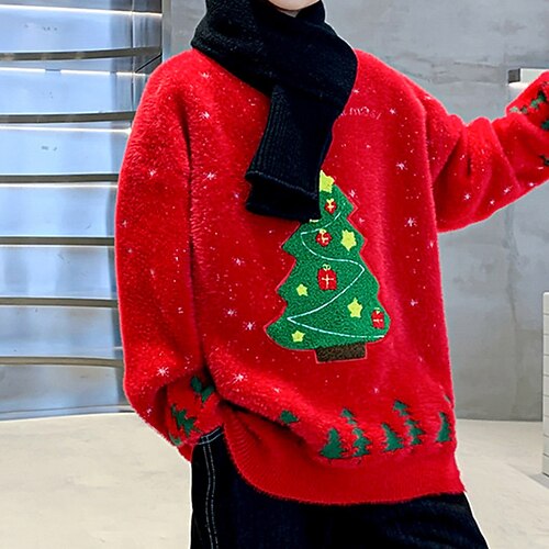 Kids Boys Christmas Sweater Ugly Long Sleeve Crewneck Christmas Gifts Fashion Red Winter Clothes 7-13 Years
Kids Boys Christmas Sweater Ugly Long Sleeve Crewneck Christmas Gifts Fashion Red Winter Clothes 7-13 Years