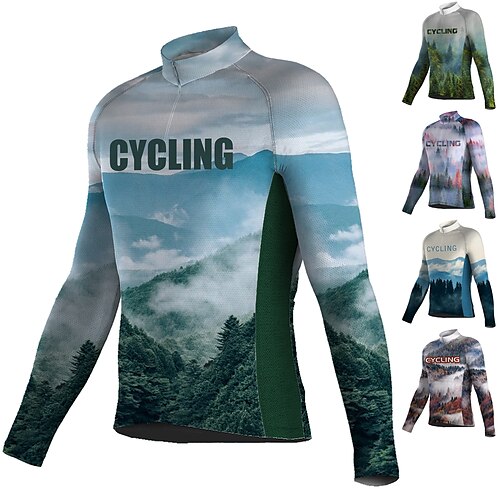 21Grams Men's Cycling Jersey Long Sleeve Bike Jersey Top with 3 Rear Pockets Mountain Bike MTB Road Bike Cycling Breathable Quick Dry Moisture Wicking Reflective Strips Green Rosy Pink Dark Green
21Grams Men's Cycling Jersey Long Sleeve Bike Jersey Top with 3 Rear Pockets Mountain Bike MTB Road Bike Cycling Breathable Quick Dry Moisture Wicking Reflective Strips Green Rosy Pink Dark Green