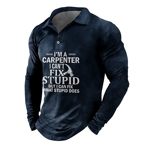 Men's Collar Polo Shirt Golf Shirt Letter Graphic Prints Turndown Black Blue 3D Print Outdoor Street Long Sleeve Button-Down Print Clothing Apparel Fashion Designer Casual Soft
Men's Collar Polo Shirt Golf Shirt Letter Graphic Prints Turndown Black Blue 3D Print Outdoor Street Long Sleeve Button-Down Print Clothing Apparel Fashion Designer Casual Soft