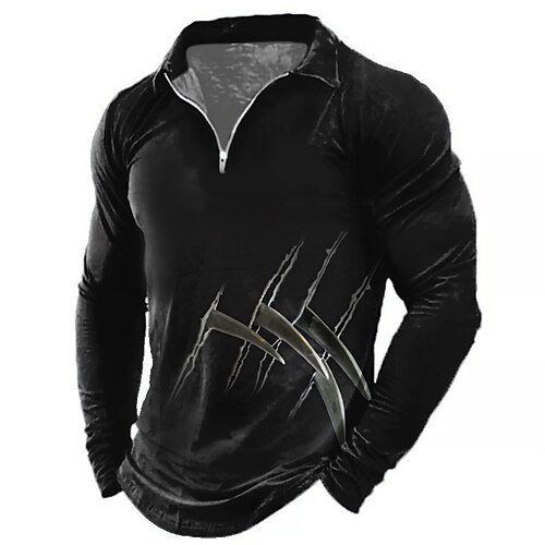 Men's Polo Shirt Golf Shirt Graphic Prints Turndown Black 3D Print Outdoor Street Long Sleeve Zipper Print Clothing Apparel Fashion Designer Casual Soft
Men's Polo Shirt Golf Shirt Graphic Prints Turndown Black 3D Print Outdoor Street Long Sleeve Zipper Print Clothing Apparel Fashion Designer Casual Soft