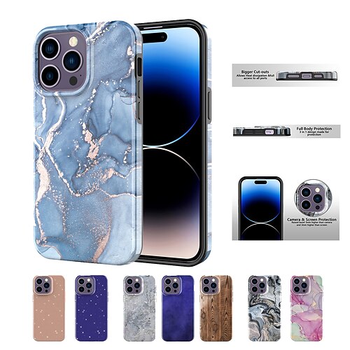 Phone Case For Apple Classic Series iPhone 14 Pro Max iPhone 14 Pro iPhone 14 Plus iPhone 14 Bumper Frame Full Body Protective Dustproof Marble TPU
Phone Case For Apple Classic Series iPhone 14 Pro Max iPhone 14 Pro iPhone 14 Plus iPhone 14 Bumper Frame Full Body Protective Dustproof Marble TPU