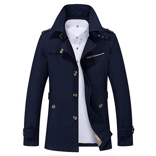 Men's Jacket Soft Durable Daily Wear Vacation Going out Single Breasted Lapel Comfort Leisure Jacket Outerwear Solid Color Button Pocket Black Yellow khaki
Men's Jacket Soft Durable Daily Wear Vacation Going out Single Breasted Lapel Comfort Leisure Jacket Outerwear Solid Color Button Pocket Black Yellow khaki