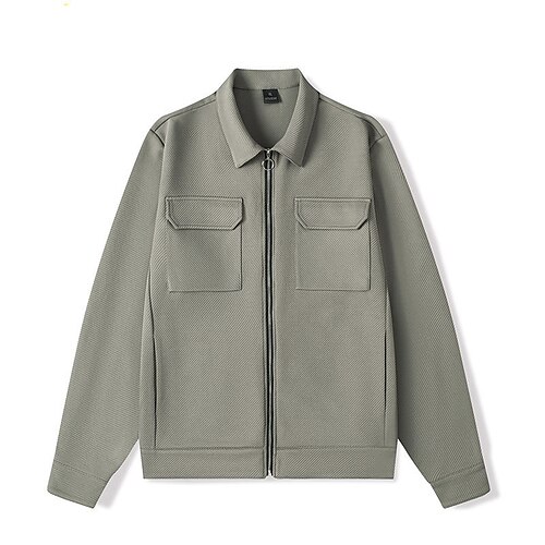 Men's Work Jacket Durable Casual / Daily Daily Wear Vacation To-Go Zipper Turndown Warm Ups Comfort Leisure Jacket Outerwear Solid / Plain Color Pocket Apricot Black Army Green
Men's Work Jacket Durable Casual / Daily Daily Wear Vacation To-Go Zipper Turndown Warm Ups Comfort Leisure Jacket Outerwear Solid / Plain Color Pocket Apricot Black Army Green