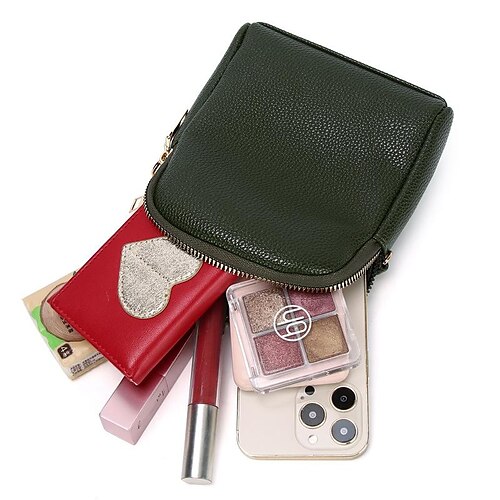Women's Mobile Phone Bag Crossbody Bag PU Leather Solid Color Daily Green Black Pink Red
Women's Mobile Phone Bag Crossbody Bag PU Leather Solid Color Daily Green Black Pink Red