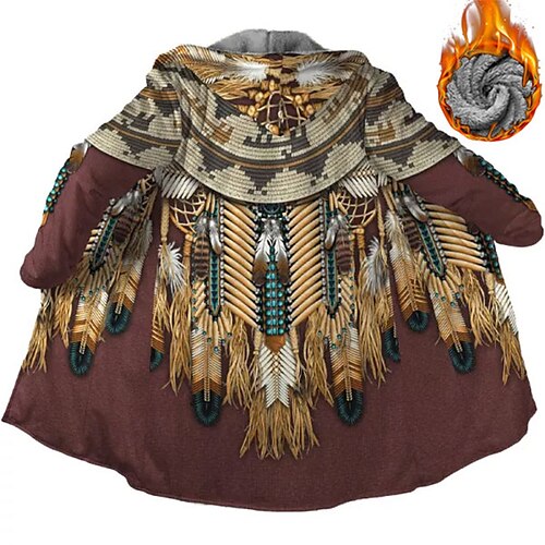 Men's Coat Warm Sports & Outdoor Zipper Feathers Vintage 3D Printed Graphic Hoodie Streetwear Jacket Outerwear Long Sleeve Zipper Fall & Winter
Men's Coat Warm Sports & Outdoor Zipper Feathers Vintage 3D Printed Graphic Hoodie Streetwear Jacket Outerwear Long Sleeve Zipper Fall & Winter