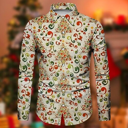 Men's Shirt Tree Turndown Yellow 3D Print Christmas Street Long Sleeve Button-Down Print Clothing Apparel Fashion Designer Casual Breathable
Men's Shirt Tree Turndown Yellow 3D Print Christmas Street Long Sleeve Button-Down Print Clothing Apparel Fashion Designer Casual Breathable