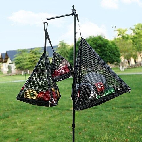 Outdoor triangular drying net foldable storage storage net camping hanging net storage basket pvc hanging net bag
Outdoor triangular drying net foldable storage storage net camping hanging net storage basket pvc hanging net bag