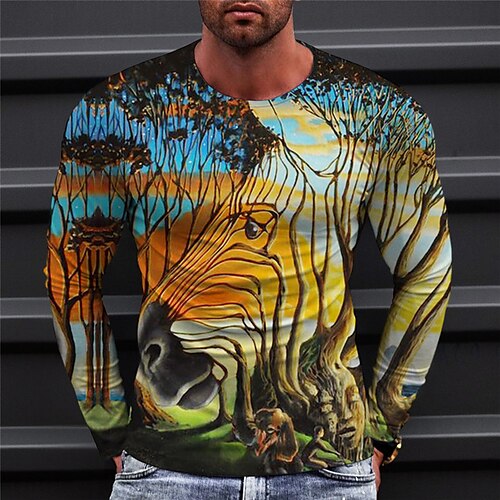 Men's T shirt Tee Tree Graphic Prints Crew Neck Blue Purple Yellow Red 3D Print Outdoor Street Long Sleeve Print Clothing Apparel Basic Sports Designer Casual
Men's T shirt Tee Tree Graphic Prints Crew Neck Blue Purple Yellow Red 3D Print Outdoor Street Long Sleeve Print Clothing Apparel Basic Sports Designer Casual