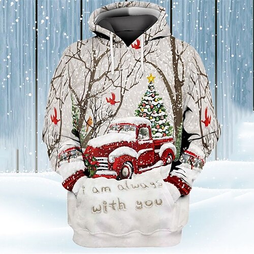 Men's Pullover Hoodie Sweatshirt White Hooded Car Christmas Tree Graphic Prints Print Christmas Daily Sports 3D Print Basic Streetwear Designer Spring Fall Clothing Apparel Hoodies Sweatshirts
Men's Pullover Hoodie Sweatshirt White Hooded Car Christmas Tree Graphic Prints Print Christmas Daily Sports 3D Print Basic Streetwear Designer Spring Fall Clothing Apparel Hoodies Sweatshirts