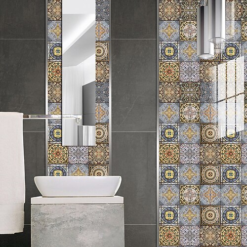 Shenbulun yellow Style Classic Ceramic Tile Waterproof Creative Kitchen Bathroom Living Room Shop Children's Room Office Wedding Room Detachable Self-adhesive Waterproof Oil Proof Decorative Wall St
Shenbulun yellow Style Classic Ceramic Tile Waterproof Creative Kitchen Bathroom Living Room Shop Children's Room Office Wedding Room Detachable Self-adhesive Waterproof Oil Proof Decorative Wall St