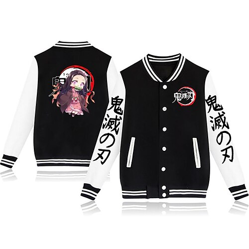 Inspired by Demon Slayer Kamado Nezuko Agatsuma Zenitsu Kamado Tanjirou Outerwear Anime Printing Coat For Men's Women's Unisex Adults' Hot Stamping Polyster
Inspired by Demon Slayer Kamado Nezuko Agatsuma Zenitsu Kamado Tanjirou Outerwear Anime Printing Coat For Men's Women's Unisex Adults' Hot Stamping Polyster