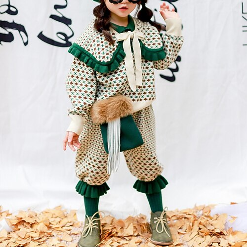 3 Pieces Toddler Girls' Stripe Hoodie & Pants Set Long Sleeve Fashion Outdoor 3-7 Years Winter Green
3 Pieces Toddler Girls' Stripe Hoodie & Pants Set Long Sleeve Fashion Outdoor 3-7 Years Winter Green