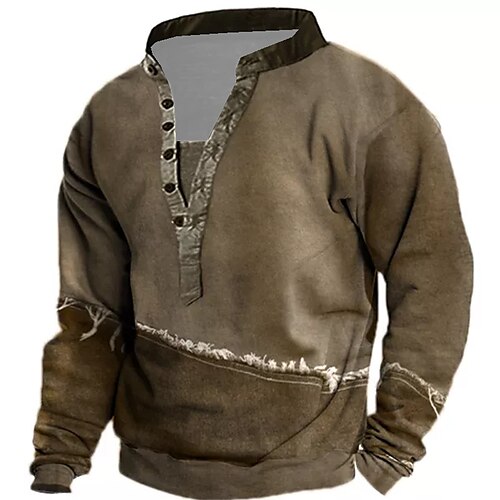 Men's Sweatshirt Pullover Brown Standing Collar Color Block Patchwork Print Casual Daily Sports 3D Print Streetwear Designer Casual Spring & Fall Clothing Apparel Hoodies Sweatshirts
Men's Sweatshirt Pullover Brown Standing Collar Color Block Patchwork Print Casual Daily Sports 3D Print Streetwear Designer Casual Spring & Fall Clothing Apparel Hoodies Sweatshirts