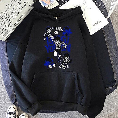 Inspired by Blue Lock Isagi Yoichi Hoodie Cartoon Manga Print Front Pocket Graphic Hoodie For Men's Women's Unisex Adults' Hot Stamping Polyster Casual Daily
Inspired by Blue Lock Isagi Yoichi Hoodie Cartoon Manga Print Front Pocket Graphic Hoodie For Men's Women's Unisex Adults' Hot Stamping Polyster Casual Daily