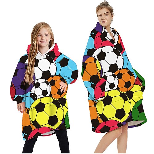Kid's Adults' Oversized Hoodie Blanket Wearable Blanket With Pocket Cartoon Print Onesie Pajamas Flannel Cosplay For Men's Women's Boys Christmas Animal Sleepwear Cartoon Festival / Holiday Costumes
Kid's Adults' Oversized Hoodie Blanket Wearable Blanket With Pocket Cartoon Print Onesie Pajamas Flannel Cosplay For Men's Women's Boys Christmas Animal Sleepwear Cartoon Festival / Holiday Costumes