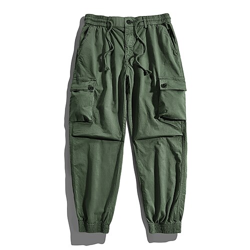 Men's Parachute Pants Solid Colored Outdoor Sports Full Length ArmyGreen Black Micro-elastic
Men's Parachute Pants Solid Colored Outdoor Sports Full Length ArmyGreen Black Micro-elastic