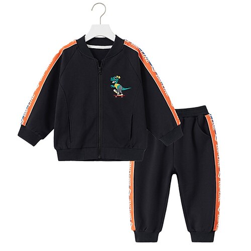 2 Pieces Toddler Boys Tracksuits Outfit Solid Color Dinosaur Long Sleeve Pocket Cotton Set Outdoor Cool Daily Winter Fall 3-7 Years Black Royal Blue
2 Pieces Toddler Boys Tracksuits Outfit Solid Color Dinosaur Long Sleeve Pocket Cotton Set Outdoor Cool Daily Winter Fall 3-7 Years Black Royal Blue
