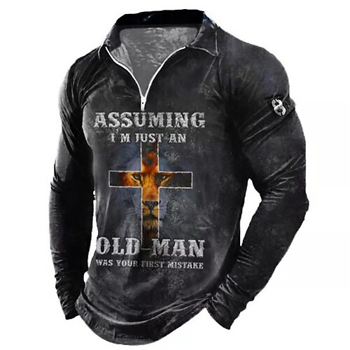 Men's Polo Shirt Golf Shirt Letter Graphic Prints Cross Turndown Black 3D Print Outdoor Street Long Sleeve Zipper Print Clothing Apparel Fashion Designer Casual Soft
Men's Polo Shirt Golf Shirt Letter Graphic Prints Cross Turndown Black 3D Print Outdoor Street Long Sleeve Zipper Print Clothing Apparel Fashion Designer Casual Soft