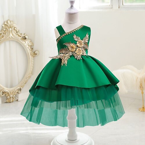 Kids Girls' Party Dress Solid Color Party Dress Dress Special Occasion Off Shoulder Sleeveless Princess Dress 3-10 Years Spring Green
Kids Girls' Party Dress Solid Color Party Dress Dress Special Occasion Off Shoulder Sleeveless Princess Dress 3-10 Years Spring Green