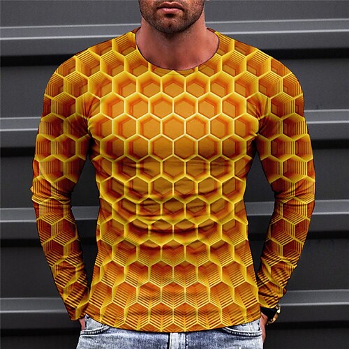 Men's T shirt Tee Geometric Graphic Prints Crew Neck Green Purple Orange Gray 3D Print Outdoor Street Long Sleeve Print Clothing Apparel Basic Sports Designer Casual
Men's T shirt Tee Geometric Graphic Prints Crew Neck Green Purple Orange Gray 3D Print Outdoor Street Long Sleeve Print Clothing Apparel Basic Sports Designer Casual