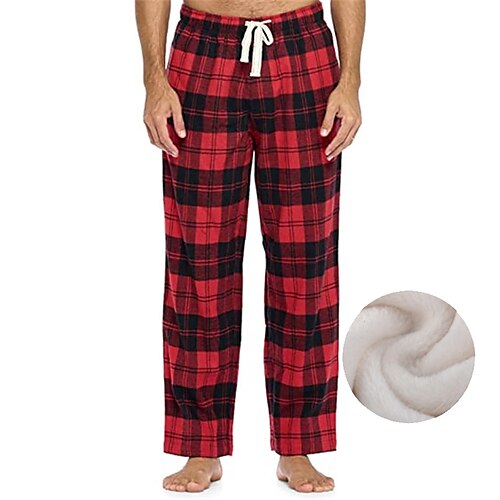 Men's Loungewear Flannel Pajama Pants Lounge Pants Grid / Plaid Warm Soft Home Bed Spa Flannel Warm Pocket Elastic Waist Winter Green Blue
Men's Loungewear Flannel Pajama Pants Lounge Pants Grid / Plaid Warm Soft Home Bed Spa Flannel Warm Pocket Elastic Waist Winter Green Blue