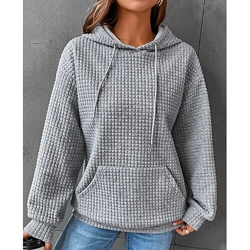Women's Hoodie Sweatshirt Pullover Basic Front Pocket Black Grey White Solid Color Street Hoodie Long Sleeve S M L XL XXL XXXL
Women's Hoodie Sweatshirt Pullover Basic Front Pocket Black Grey White Solid Color Street Hoodie Long Sleeve S M L XL XXL XXXL